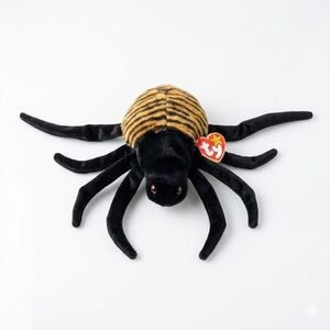 TY 1999 Beanie Buddy SOFT SPINNER THE SPIDER 9" PLush Soft Toy Stuffed Animal